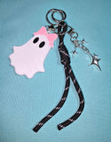 Halloween - Ghost Shaped CLEAR Crossbody Bag with Bonus Charm(3 Colors Available)