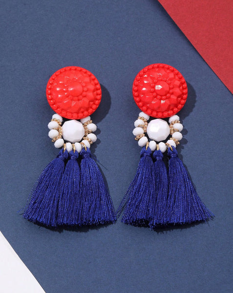 Americana Tassel Earrings