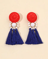 Americana Tassel Earrings