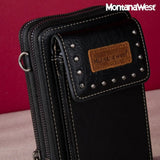 Montana West Studded Cell Phone Crossbody with Coin Purse (6 Color Choices)
