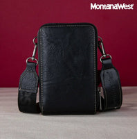 Montana West Studded Cell Phone Crossbody with Coin Purse (6 Color Choices)
