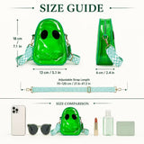 Halloween - Ghost Shaped CLEAR Crossbody Bag (3 Colors Available)