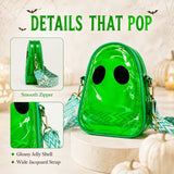 Halloween - Ghost Shaped CLEAR Crossbody Bag (3 Colors Available)