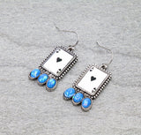 Ace of Spades Necklace with Matching Earrings