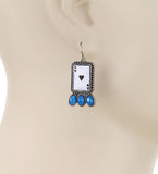 Ace of Spades Necklace with Matching Earrings