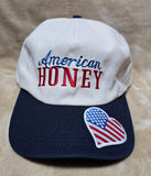 Handcrafted Patriotic - "American Honey" Navy
