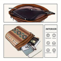 Aztec Crossbody/Shoulder Purse with Bonus Pouch (4 Color Choices)