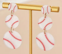 Sports Balls Acrylic Earrings (5 Different Sports)