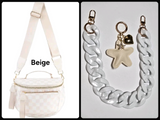 Spacious Top Handle Bum Bag/Crossbody Bag with Bonus Chain & Charm (Multiple Choices)