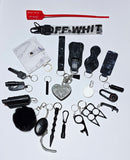 BIG 21 Piece Safety/Self Defense Key Chain (Lots of Prints & Color Selections)