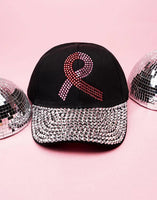 Pink Ribbon (Cancer) Dazzle Cap (2 Colors Available)