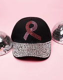 Pink Ribbon (Cancer) Dazzle Cap (2 Colors Available)