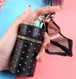 Lipstick/Chapstick Bag Keychain (5 Color Choices)