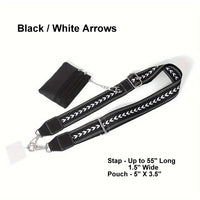 Crossbody Phone Strap with Zippered Pouch/Wallet (Variety of Color Choices)