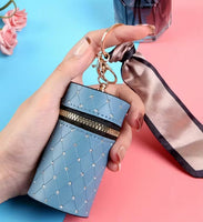 Lipstick/Chapstick Bag Keychain (5 Color Choices)