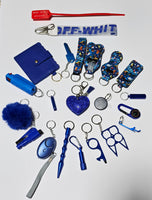 BIG 21 Piece Safety/Self Defense Key Chain (Lots of Prints & Color Selections)