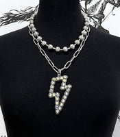 Western BOUJEE Layered Necklace with Matching Earrings (4 Choices Available)