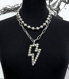 Western BOUJEE Layered Necklace with Matching Earrings (4 Choices Available)