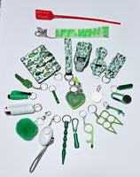 BIG 21 Piece Safety/Self Defense Key Chain (Lots of Prints & Color Selections)