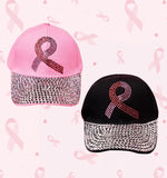 Pink Ribbon (Cancer) Dazzle Cap (2 Colors Available)