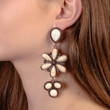 Western Squash Blossom Charm Necklace with Coordinating Earrings (3 Color Available)