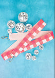 Check You Out Pink Seed Bead Purse/Bag Strap