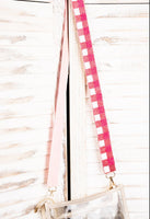 Check You Out Pink Seed Bead Purse/Bag Strap