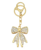 Bow Rhinestone Key Chain/Purse Charm (3 Color Choices)