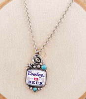 Western "Cowboys & Beer" Necklace or Earrings