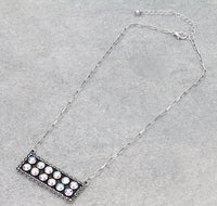 Western AB Stone Bar Necklace