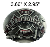 Engraved Fired Department Belt Buckle (2 Options)