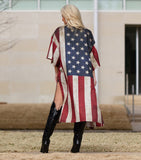 Vintage American Flag Duster - One Size