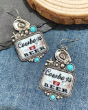 Western "Cowboys & Beer" Necklace or Earrings