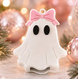 Halloween - Ghost Shaped CLEAR Crossbody Bag with Bonus Charm(3 Colors Available)