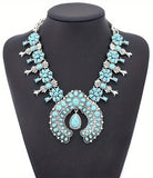 Squash Blossom Statement Necklace (6 Color Choices)