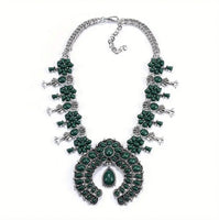 Squash Blossom Statement Necklace (6 Color Choices)