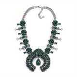 Squash Blossom Statement Necklace (6 Color Choices)