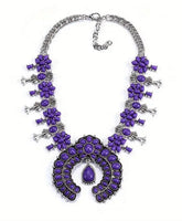 Squash Blossom Statement Necklace (6 Color Choices)