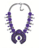 Squash Blossom Statement Necklace (6 Color Choices)