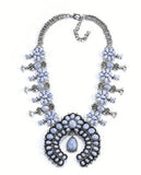 Squash Blossom Statement Necklace (6 Color Choices)