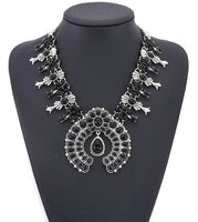 Squash Blossom Statement Necklace (6 Color Choices)