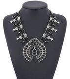 Squash Blossom Statement Necklace (6 Color Choices)