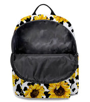 Sunflower & Cow Print Small Backpacks (2 Prints Available)