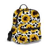 Sunflower & Cow Print Small Backpacks (2 Prints Available)