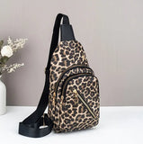 Leopard Print Sling Bag/Back Pack (2 Color Choices)