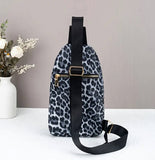 Leopard Print Sling Bag/Back Pack (2 Color Choices)