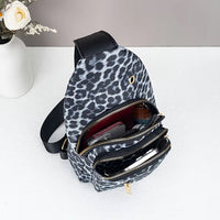 Leopard Print Sling Bag/Back Pack (2 Color Choices)
