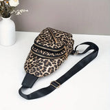Leopard Print Sling Bag/Back Pack (2 Color Choices)