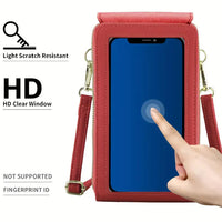 Chic Crossbody Phone Bag with Touch Screen (8 Color Choices)