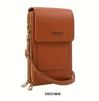 Chic Crossbody Phone Bag with Touch Screen (8 Color Choices)
